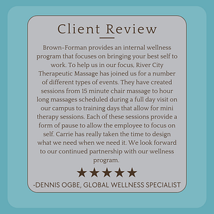 River City Therapeutic Massage LLC-On-Site Massage Specialists - Logo
