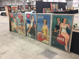 Indoor antique advertising show