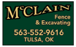 McClain Fence & Excavating Co. Tulsa, OK. - Logo